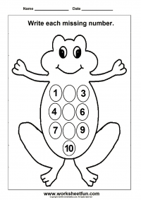 Missing numbers - 1 to 10