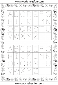 alphabet tracing