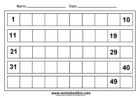 Missing Numbers - 1 to 50