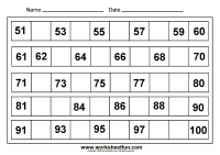 missing numbers 51-100