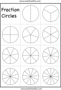 fraction circles