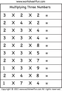 multiplying 3 numbers