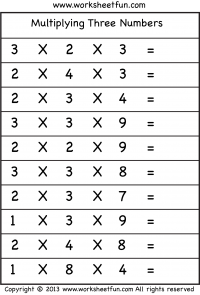 multiplying 3 numbers