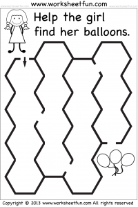 kindergarten mazes