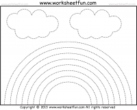 Rainbow Tracing - Two Worksheets