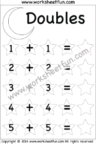 Addition Doubles Worksheet