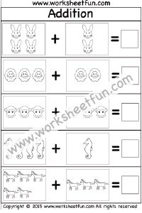 Kindergarten Addition Worksheet