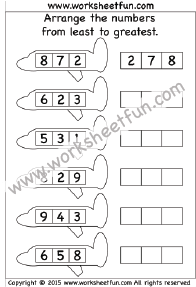 Ordering Numbers 1-10