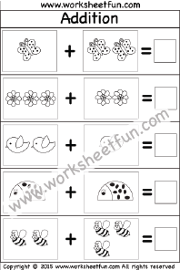 addition - sums up to 5