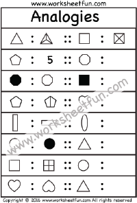 Picture Analogies - 1 Worksheet