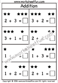 addition - sums up to 5