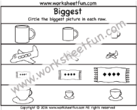 Biggest - 1 Worksheet