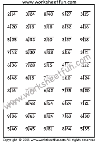 division worksheets