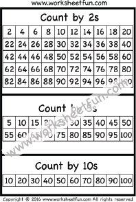 skip counting by 2, 5, and 10