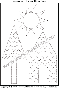curved and zig zag line tracing