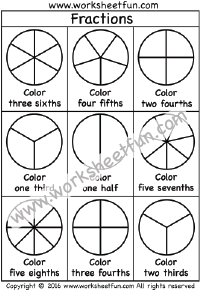 fraction circles