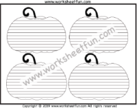 Pumpkin Themed Writing Paper