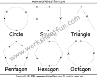 Shape tracing Worksheet