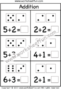 Dice Addition Worksheet