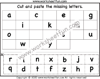 Cut and Paste Letters