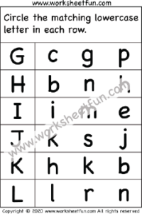 Uppercase and Lowercase Letters