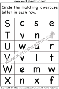 Uppercase and Lowercase Letters