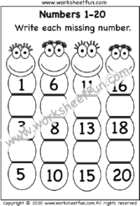 Missing Numbers 1-20