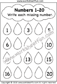 Missing Numbers 1-20