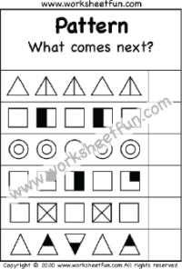 Shape Pattern Worksheet