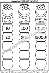 Skip Counting Worksheet